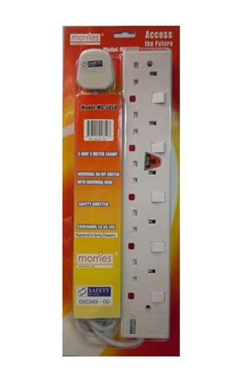 TRAILING SOCKET 5W 3M MORRIES MS-5858