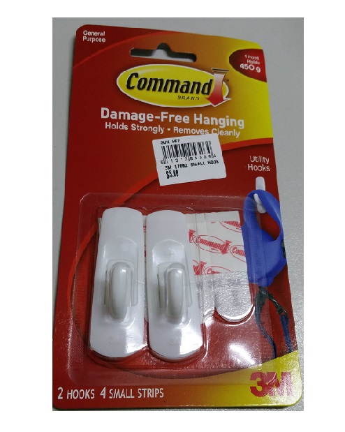 3M 17002 SMALL HOOK W COMMAND