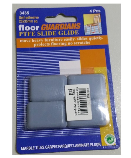 SLIDE GLIDE PTFE-SELF ADHESIVE-4PCS