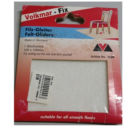 VOLKMAR-FIX 100MM FELT GLIDERS-6006W