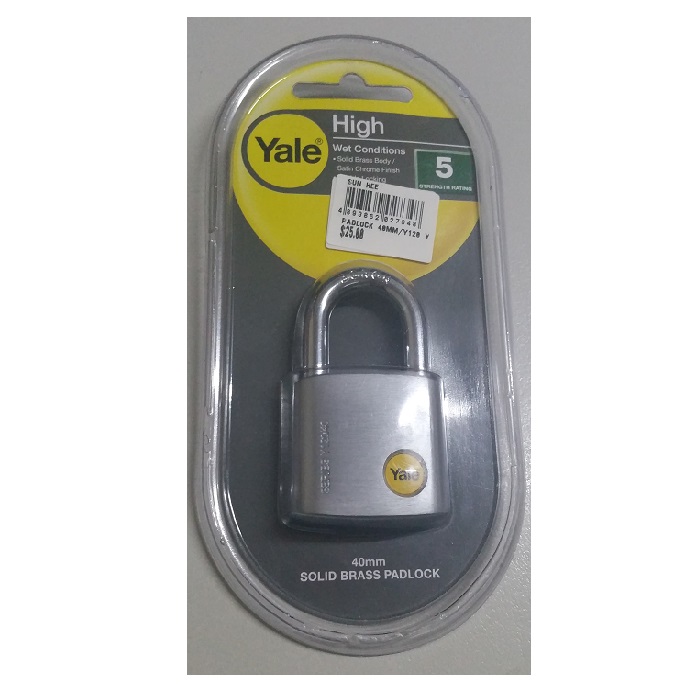 YALE PADLOCK WET CONDITION