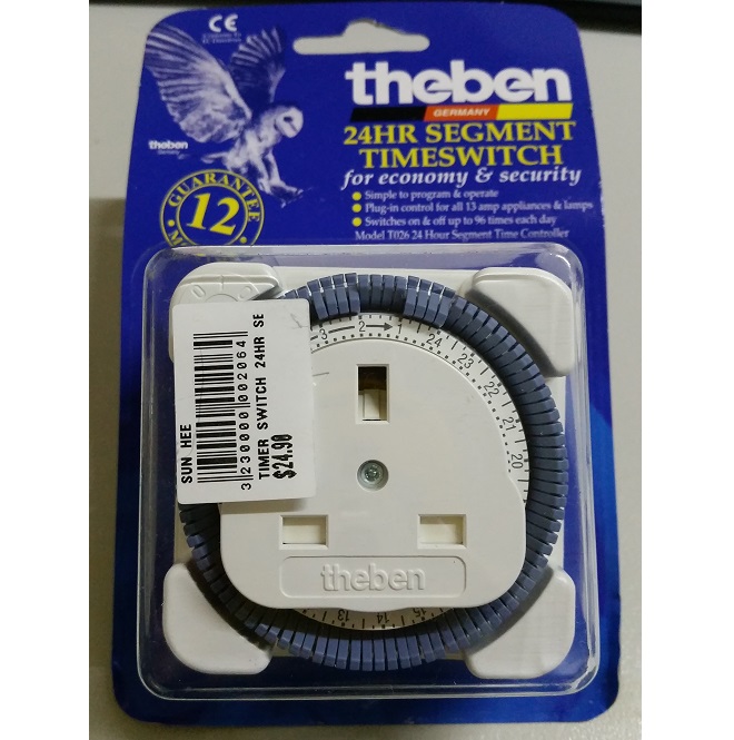TIMER SWITCH 24HR SEGMENT