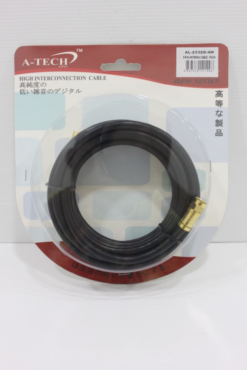 CABLE AL-2332G 4M F-PIN/ANTENNA RG6U