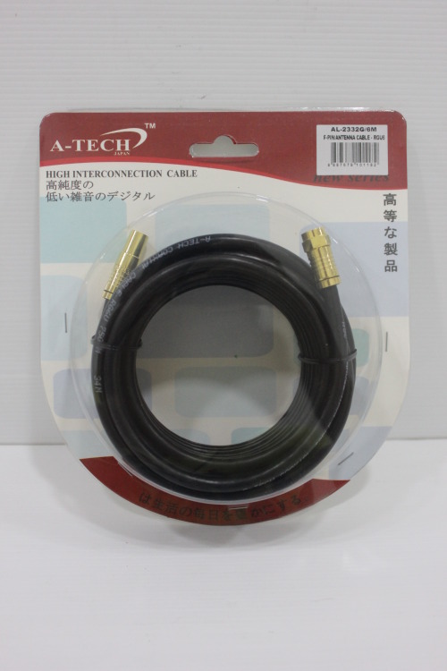CABLE AL-2332G 6M F-PIN/ANTENNA RG6U