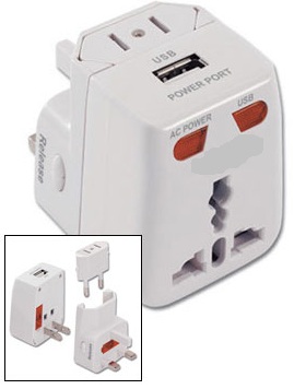 ADAPTOR PLUG W/USB PP-21U SOUNDTECH